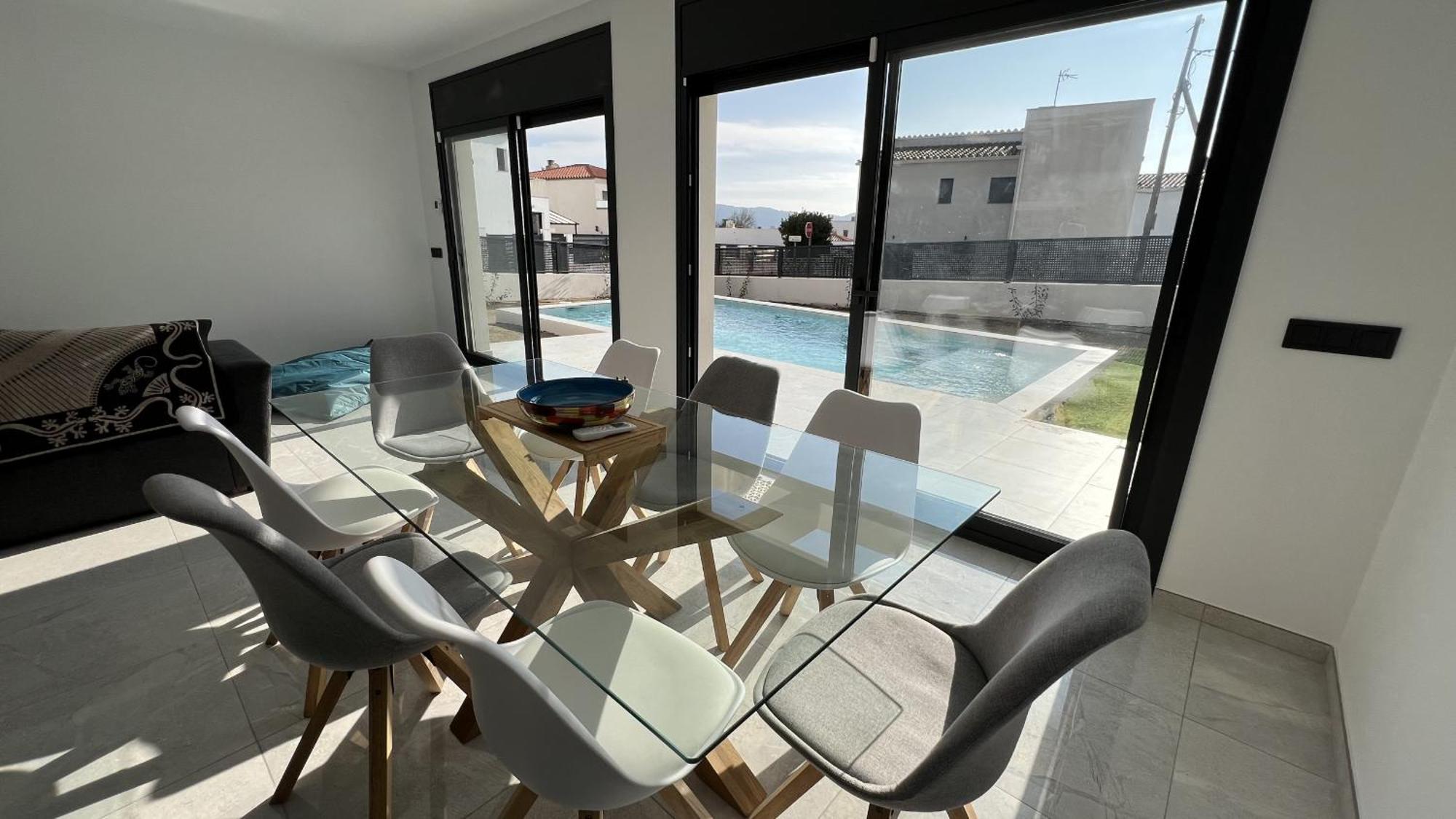 Palau Saverdera Casa Moderna Roses Con Piscina Y Jardin Mas Bosca, Roses 빌라 외부 사진